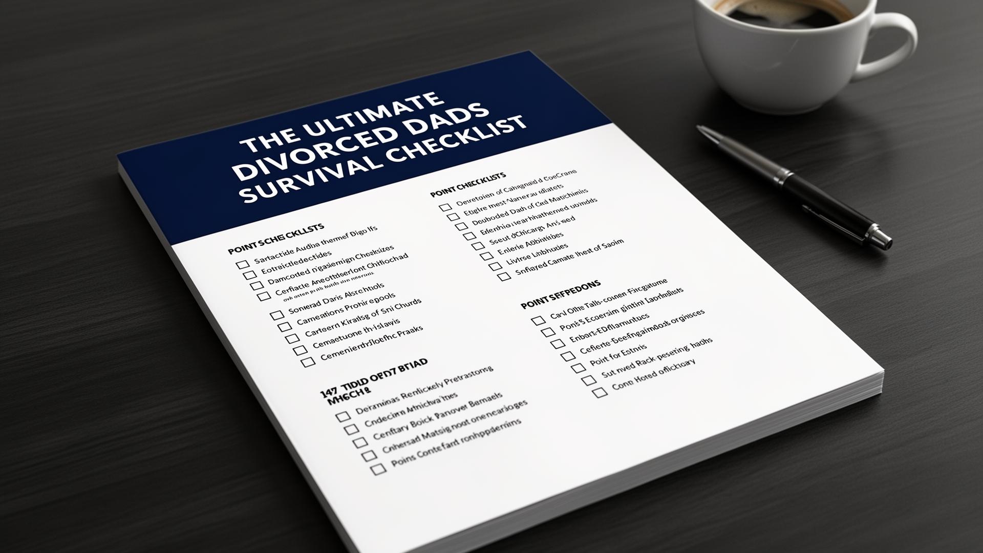 The Ultimate Divorced Dads Survival Checklist - 147-point printable PDF